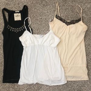 Lot/3 Abercrombie Hollister tanks L